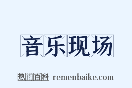 音乐现场是什么意思的图片